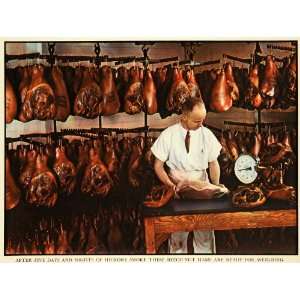 1936 Print Beech Nut Hams Meat Scale Hickory Smoke Pig Food Hero Group 