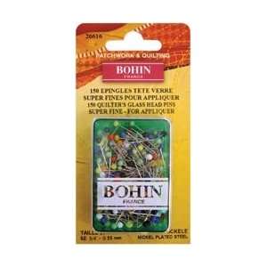  Bohin Glass Head Applique Pins 150/Pkg Arts, Crafts 