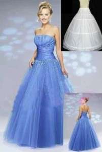 china blue prom/ball/evening dress size 6 8 10 12 14 16  