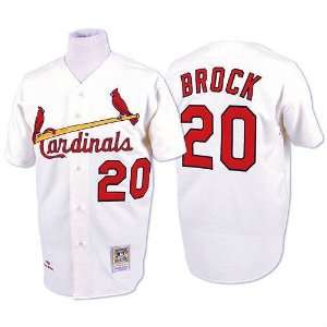   cardinals 20 lou brock white 1967 by m&n mix order