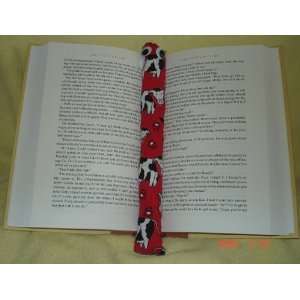 Red Cows Booksnake: A Handmade Weighted Bookmark    the Perfect Gift 