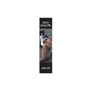  Jesus Loves Me with cats Bookmark Pack of 25