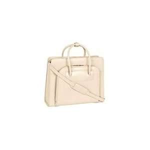   Lake Forest Italian Leather Ladies Briefcase   Sand: Office Products