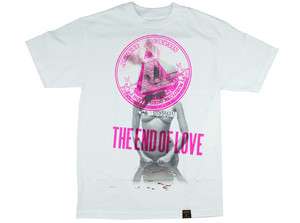 DISSIZIT END OF LOVE TEE PINK RARE PRINT SOLD OUT EVERYWHERE  