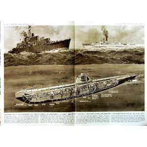   1950 ELECTRIC SUBMARINE ROYAL NAVY SHIPS KON TIKI RAFT