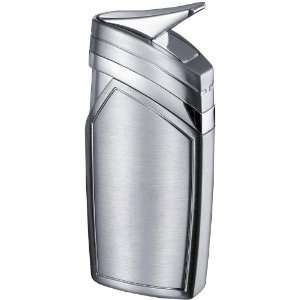   Jet Flame Satin Chrome Lighter with Greek Letters: Kitchen & Dining
