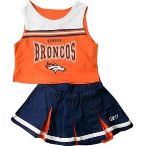  Denver Broncos Girls 4 6X 2 Pc Cheerleader Jumper Sports 