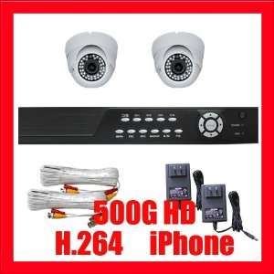  Professional 4 Channel DVR with 2 x 1/3 SONY CCD Cameras, 560 TV 