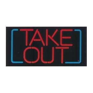    Lighted ÂTake OutÂ Display Sign CL 25 TAKEOUT