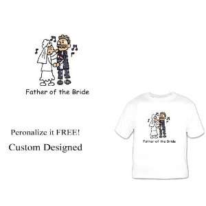   of the Bride Cartoon Great Bridal Gift Wedding T Shirt TackyT Clothing