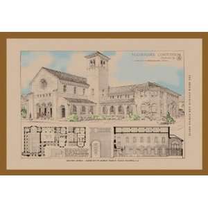  The Maust Church 12x18 Giclee on canvas: Home & Kitchen