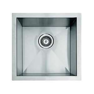   Steel Contemporary / Modern 17.5 Inch Single Basin 18 Gauge Undermount