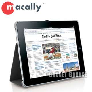 Macally BookStand Protector Leather Case for Apple iPad  