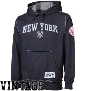   Yankees Cooperstown Collection Max Action Hoodie   Navy Blue Sports