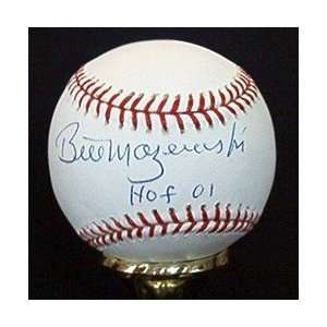  Bill Mazeroski Autographed Baseball HOF 01: Sports 