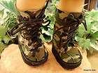 green camouflage camo boots doll shoes for 18 american girl