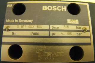 Bosch Solenoid Servo Valve M# 0811402100 on Manifold!  