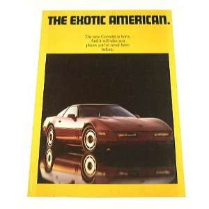  1984 84 Chevrolet Chevy CORVETTE BROCHURE: Everything Else