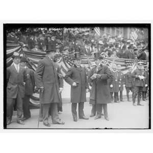 Commander Bingham,Mayor McClellan in police parade,New York  