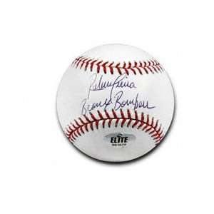   Autographed Baseball with Bronx Bombers Inscription: Sports & Outdoors