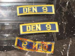 NEW Boy Scout CUB SCOUT Den Numeral Number Patch DEN 9  