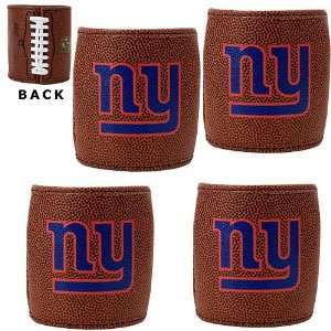  New York Giants 4pc Football Can Holder Set: Sports 