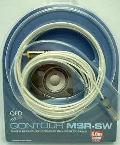 QED Qontour MSR SW 6 meter Silver Ref. subwoofer cable  