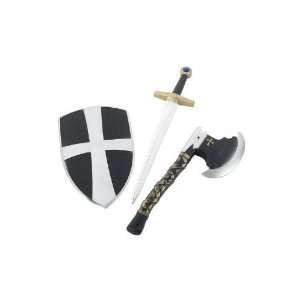    Smiffys 3 Piece Crusader Set, With Shield, Sword Toys & Games