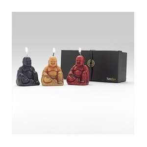  3 Sitting Buddhas Candle: Beauty