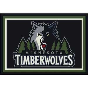  NBA Team Spirit Rug   Minnesota Timberwolves: Sports 