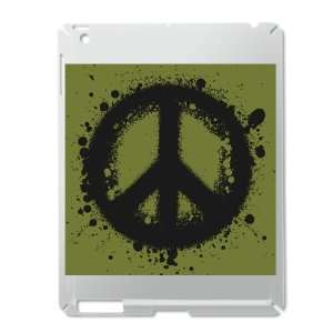    iPad 2 Case Silver of Peace Symbol Ink Blot 