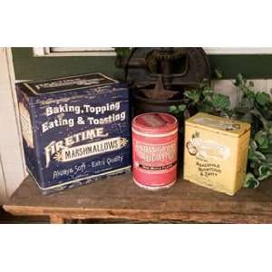 Vintage Advertising Food Canister Tins 3pc Set 