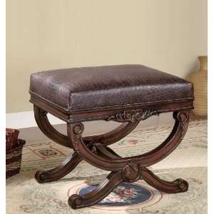  Dark Brown Traditional Stool 