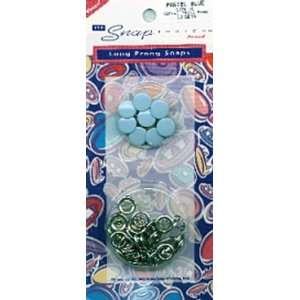  Capped Long Prong Snaps Size 16 10/Pkg Pastel Blue 