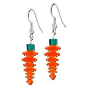  Sun Swarovski Dangling Carrot Earring Kit Arts, Crafts 