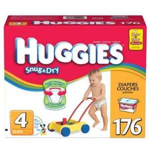  Huggies Snug & Dry Diapers, Size 4, 176 Count: Health 