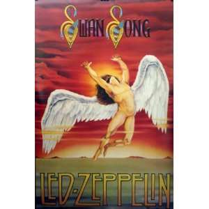  Led Zeppelin Swan Song 23x35 Poster 1986 