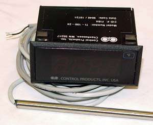 Temperature Indicator, Control Products T1 100 24FIBA  