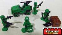   Army Men on Patrol SEALED WWII Soldiers + BrickArms Rifles & Guns NEW