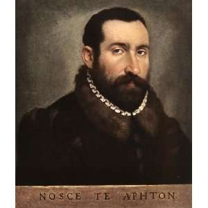   name Portrait of a Man, by Moroni Giovanni Battista