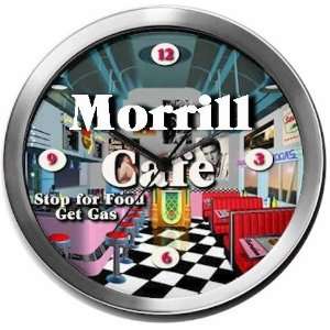  MORRILL 14 Inch Cafe Metal Clock Quartz Movement Kitchen 