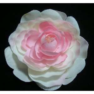  Light Pink and White Ranunculus Flower Hair Clip: Beauty