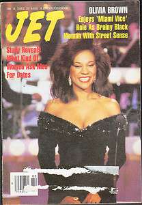 jet magazine 1/18/1988 ( Olivia Brown )  