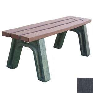  Eagle One Mall Bench 4 in Long 2 x 4 Slats   Black Legs 