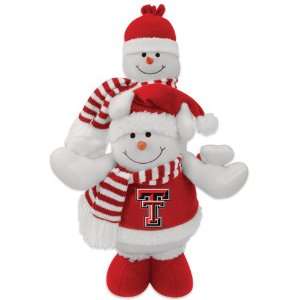   Plush Double Stacked Snowman Christmas Decoration 18