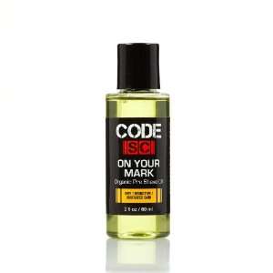  Code Sc Organic Pre shave Oil, On Your Mark, 2 Ounce 