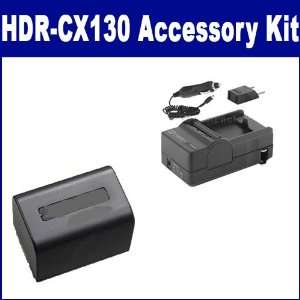  Sony HDR CX130 Camcorder Accessory Kit includes SDM 109 