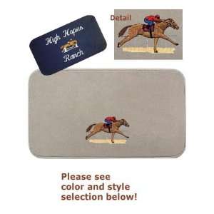  Thoroughbred Racing Custom Rug: Home & Kitchen