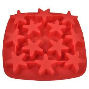  12 Cavity Bite Size Star Silicone Cake and Candy Mold Pan 