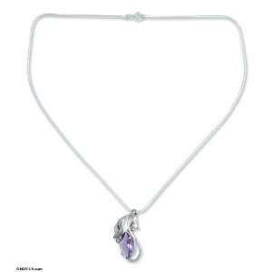  Amethyst pendant necklace, Sugarplum Jewelry